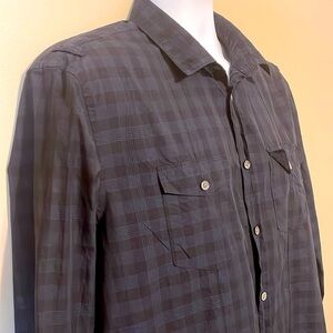 John Varvatos Blue Casual Button Down Shirt